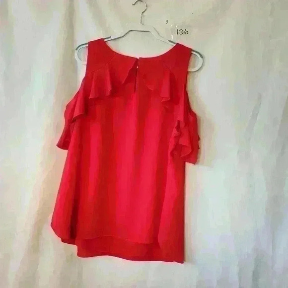 Gibson Latimer womens cold shoulder top size 2x color red NWOT - Picture 3 of 4